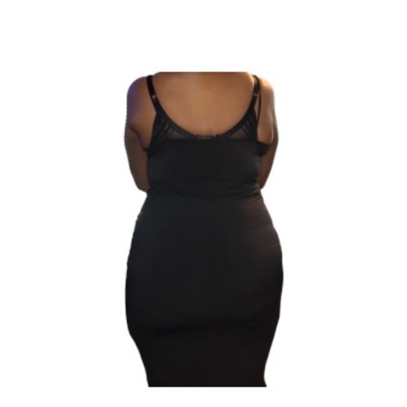 Gold  and Black Sequins Front Dress - Picture 2 of 5